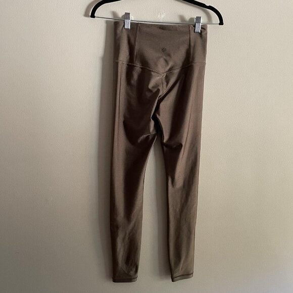 Athleta Women XS Coffee House Stretch Ultra High Rise Elation Shine Tight - Picture 7 of 12